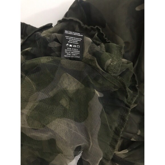 Shinestar Women’s Camo Print Mesh Army Hooded Jacket Size M - Picture 8 of 9